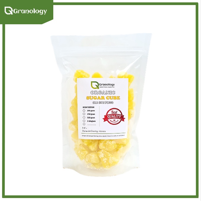 Organic Yellow Sugar Cubes / Gula Batu Kuning Organik (500 gram) by Granology