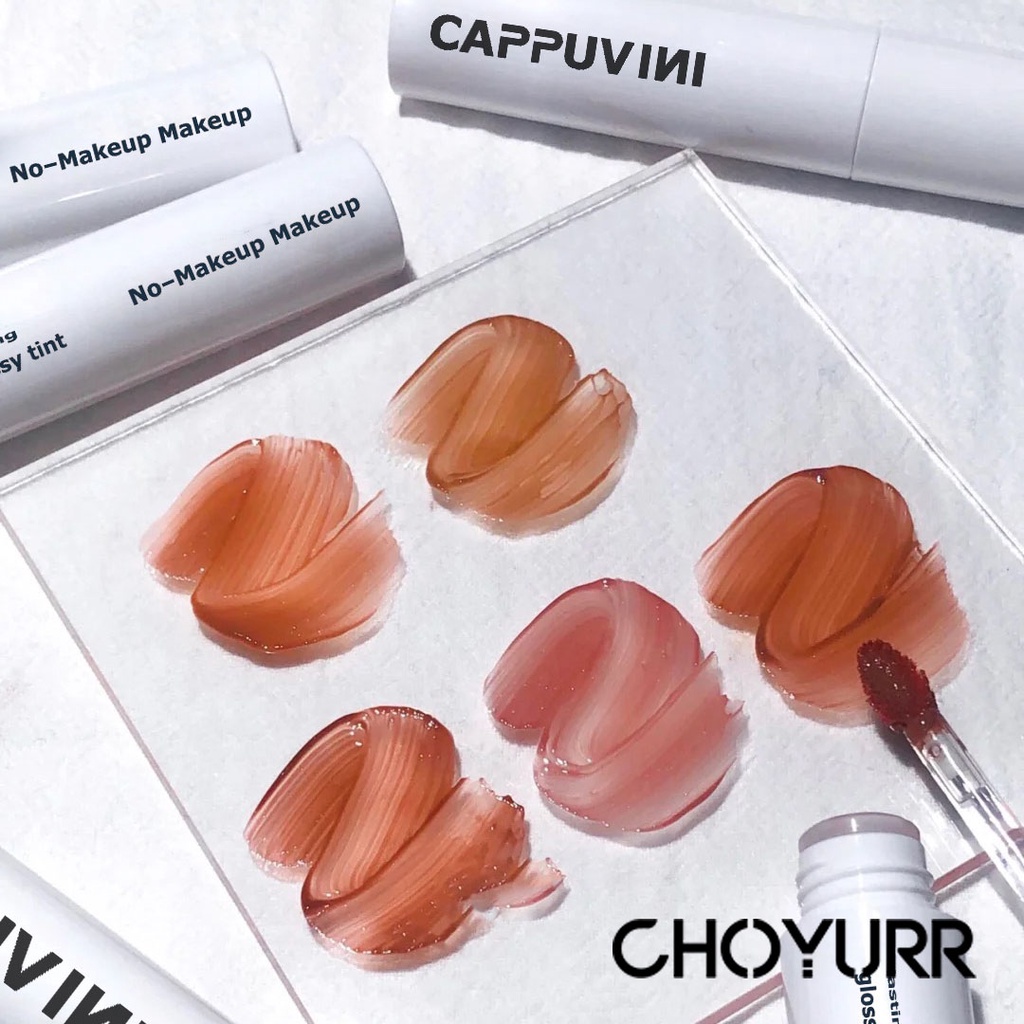 【COD】CAPPUVINI Lipgloss Lasting Glossy Tint / Lipgloss No-Stick Cup Tint  / Lip Cream Misty Matte /  Lip Tint Natural Korean Makeup-CH