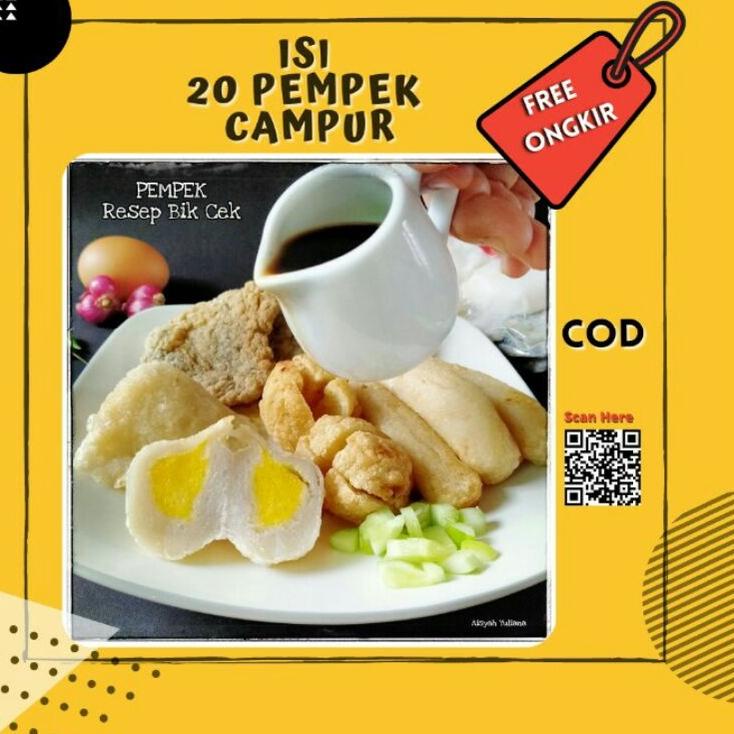 ❇ Pempek Palembang/Pempek Palembang Asli/Pempek Palembang Frozen paket isi 20 pcs/Pempek Palembang Murah/empek empek Palembang ✻