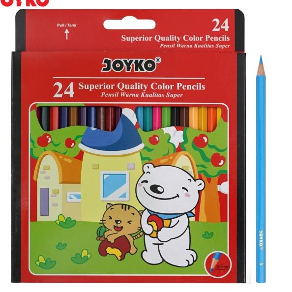 

Penjualan Terpercaya PENSIL WARNA JOYKO CP-24PB (24 WARNA)