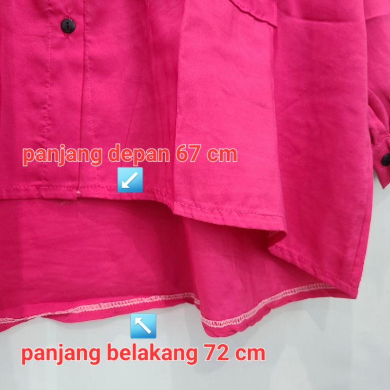 kemeja wanita KB jumbo ld 120 - 140 cm terbaru 2023/blouse wanita oversize/kemeja oversize