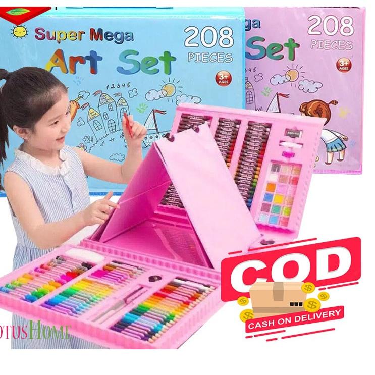 

trx6n1Mb [PROMO] Crayon Set 208pcs / Krayon Mewarnai Anak 208pcs / Pensil Warna Set 208pcs