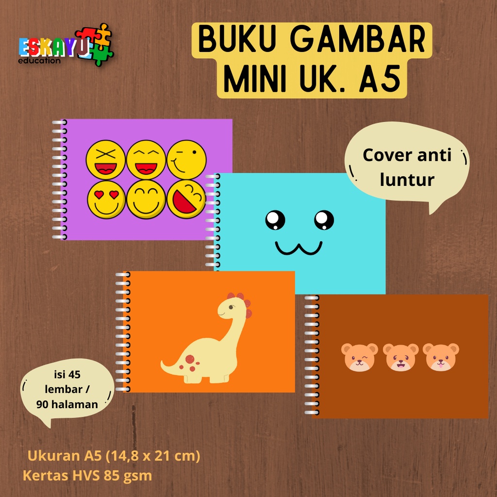 

BUKU GAMBAR MINI A5 anak balita / buku gambar bayi