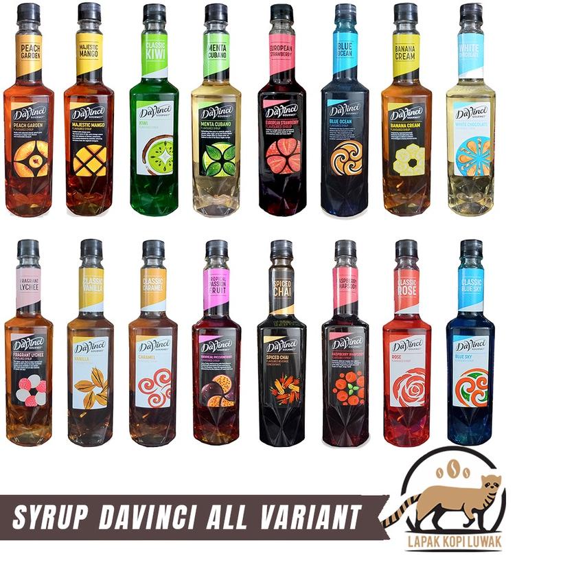 

✴ Davinci syrup all Variant - Sirup Davinci Hazelnut, Vanilla, Caramel, Lychee, Menta Cubano ✱