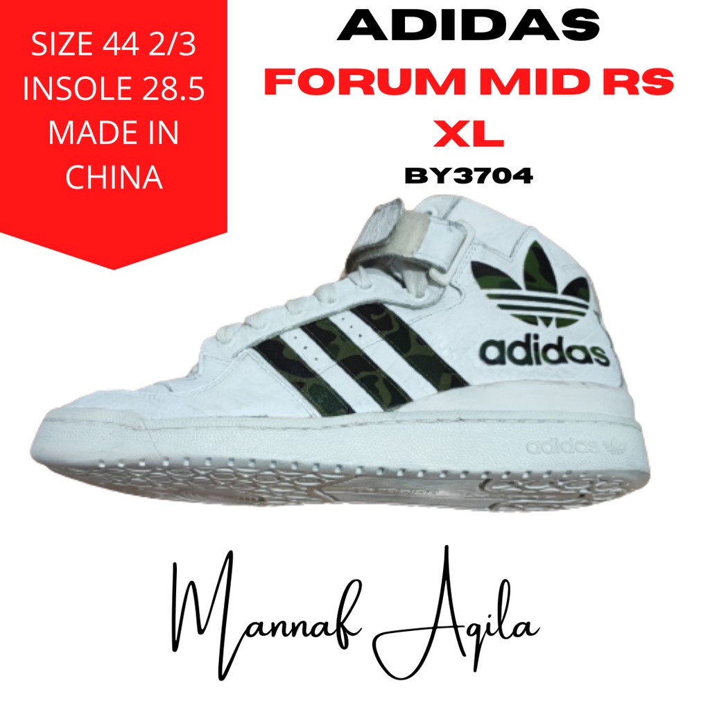 Sepatu Pria Adidas Forum Mid RS XL Second Original