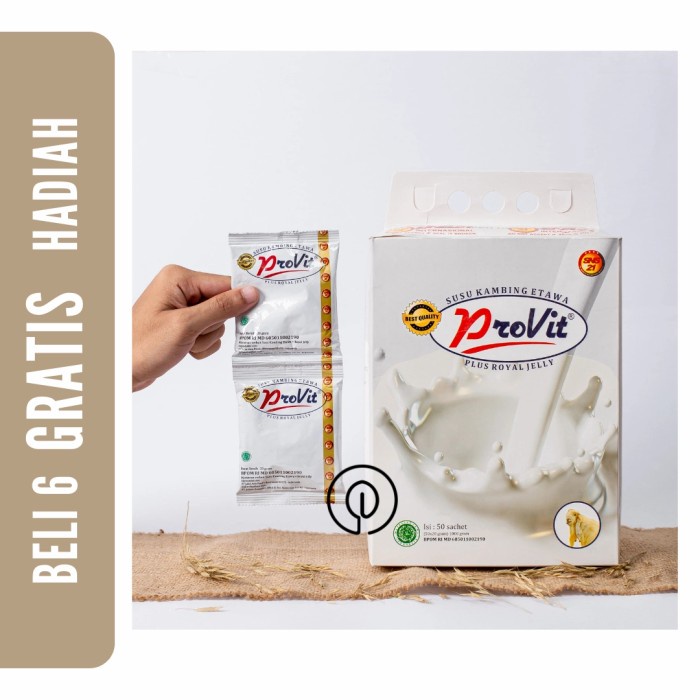 

[ COD ] Susu Kambing Etawa Provit Royal Jelly - 1/2 box