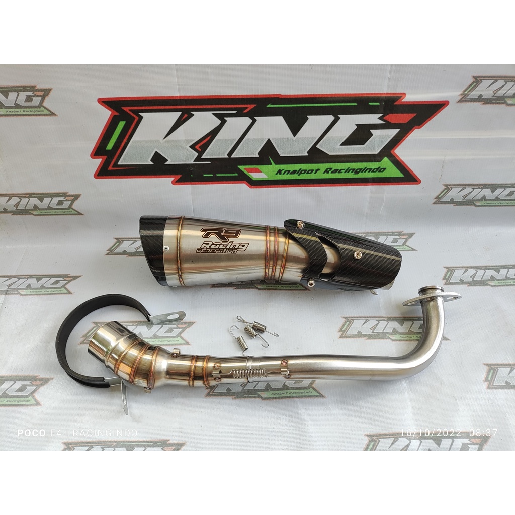 knalpot r9 h2 ss beat vario pcx 160 nmax adv aerox scopy genio mio j lexy dll