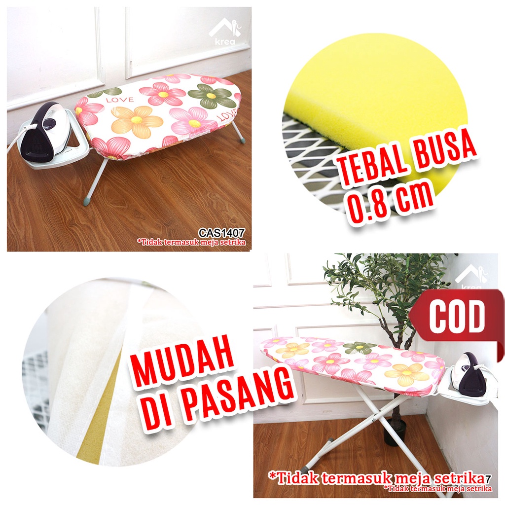 COVER/SARUNG MEJA SETRIKA BESAR DAN KECIL KRISBOW ( HANYA COVER/TANPA MEJA ) CAS1407