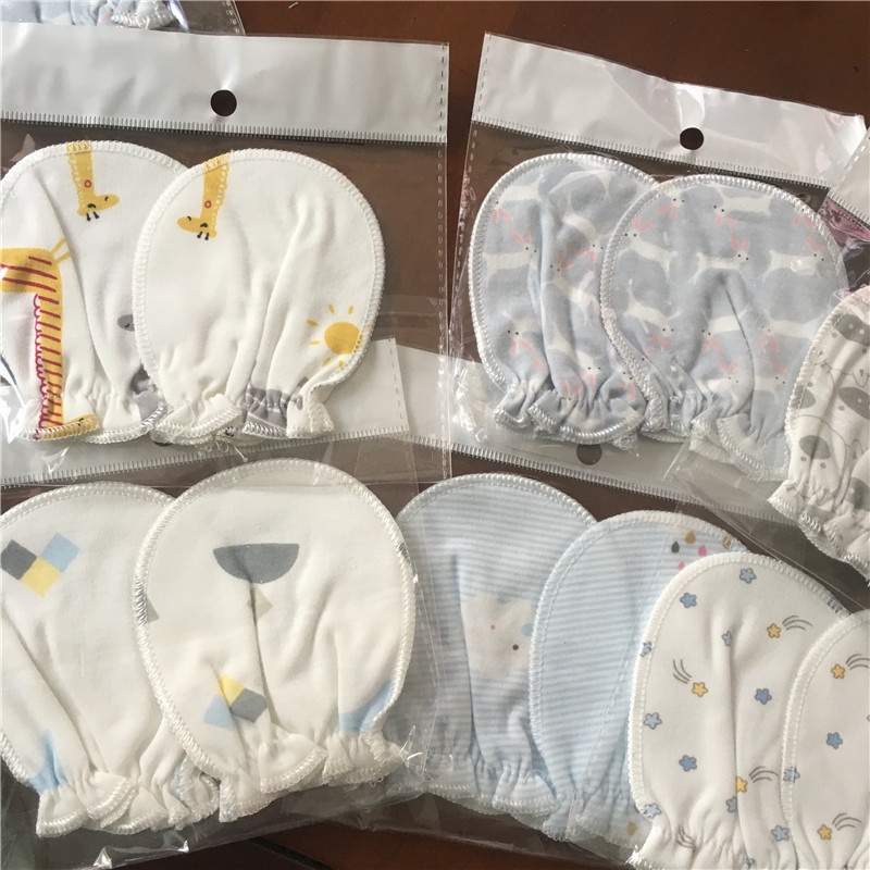 Sarung Tangan Bayi Bahan Full Katun Halus Unisex Anti Bayi Gigit Jari Kena Cakar