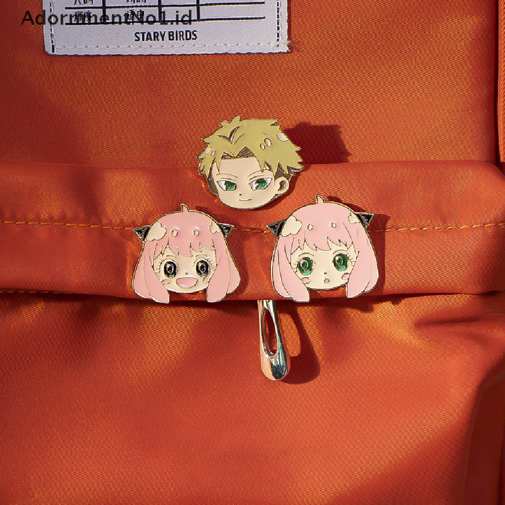 [AdornmentNo1] Terbaru Logam Enamel Pin Bros Senja Yor Forger Anya Forger Lucu Kepala Lapel Pin Lencana Aksesoris Perhiasan Anime [ID]