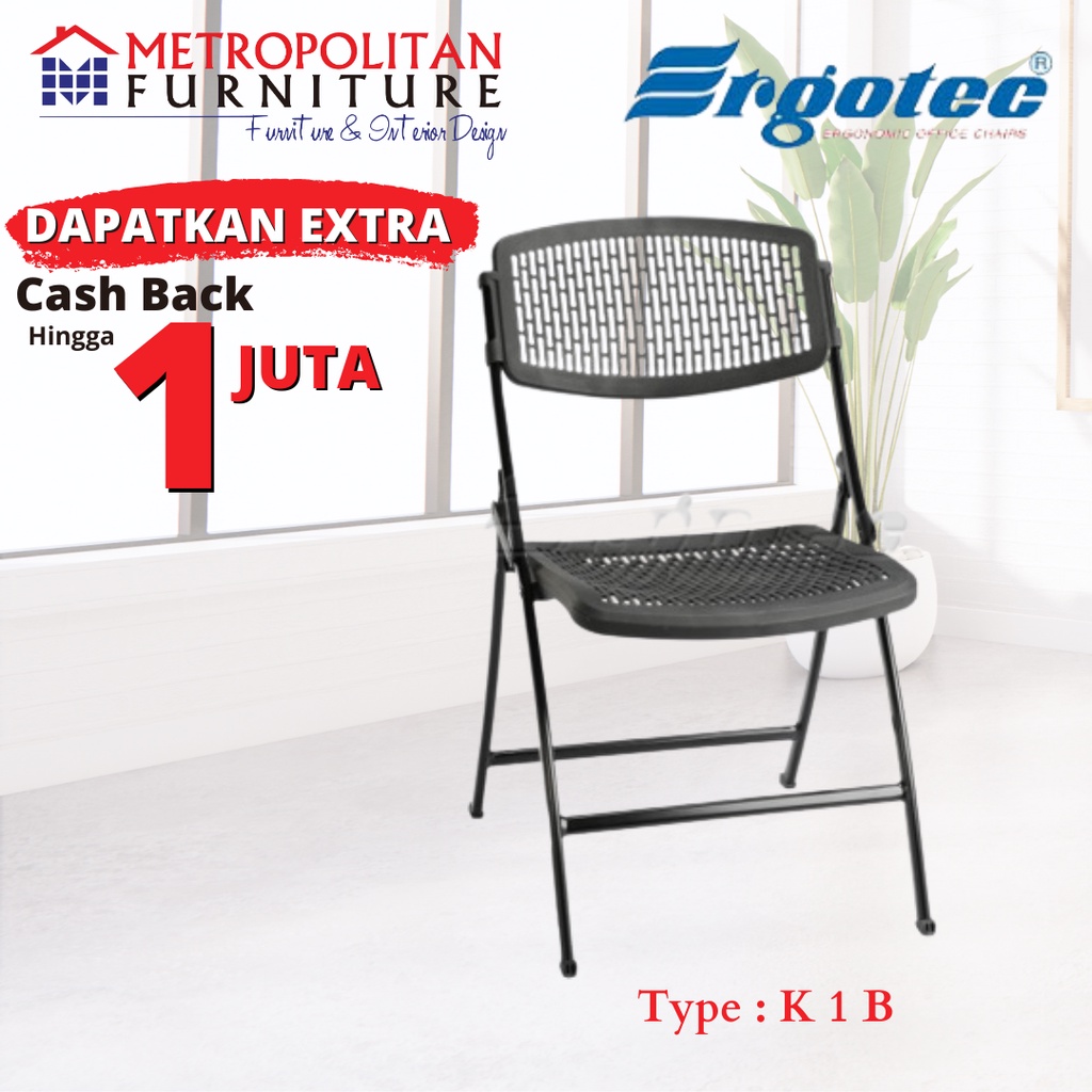 Kursi Kantor Ergotec Bangku Kerja Lipat Office Chair KL - 1- B