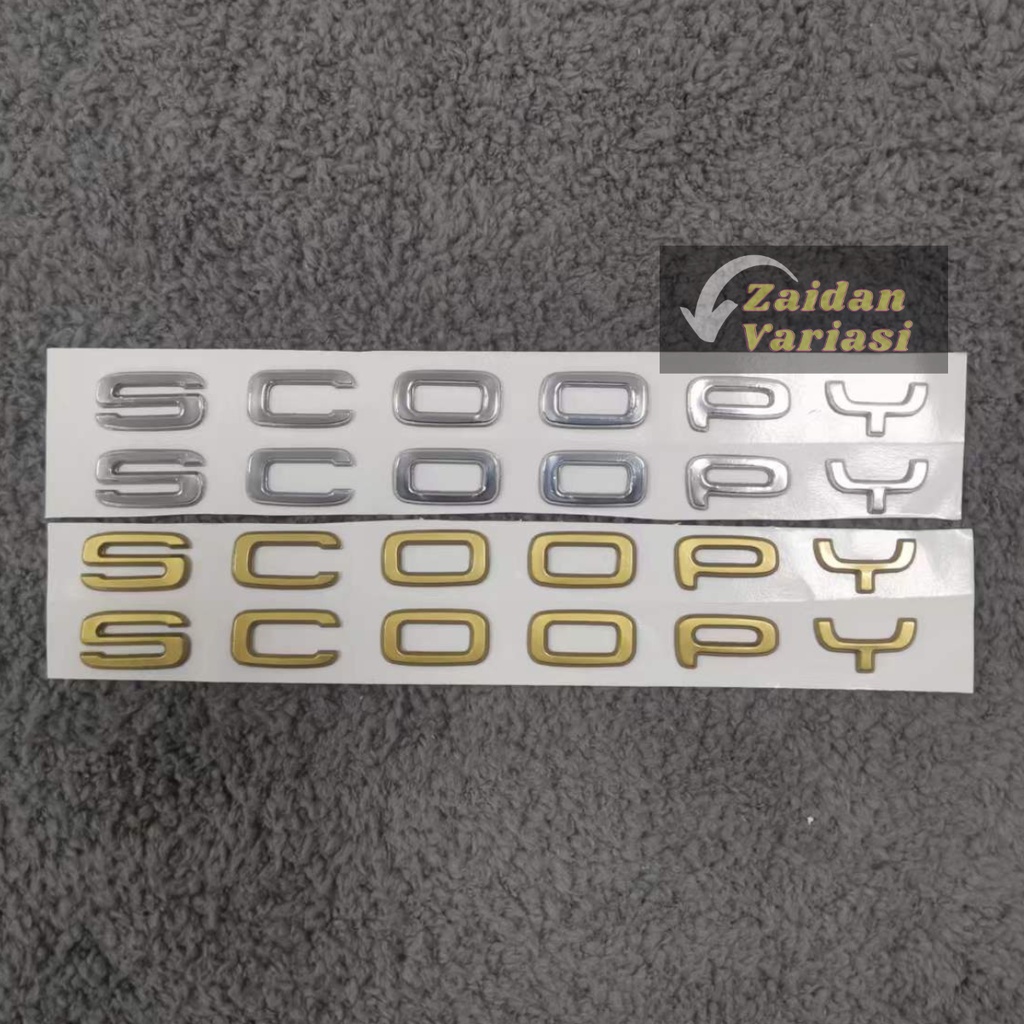 Emblem Scoopy Thailand 2021 2022 Karbu 2018 2019 2016 Scopy 2017 Jepang Original Ori Fi Gold