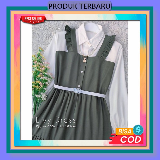 Baju Busana Muslim Gamis Terbaru 2023 Lebaran Wanita Import Remaja Kekinian Korean Style Baju Gamis 