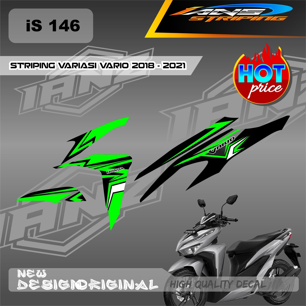 TERBARU STRIPING DECAL VARIO TECHNO SIMPEL / STIKER LIST HONDA VARIO TECHNO 110 OLD / DECAL KERETA VARIO SEMI FULL BODY IS146