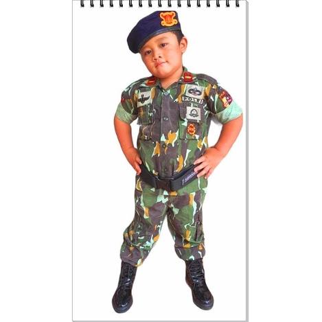 [9635] Baju Brimob Loreng anak Kostum Brimob loreng anak Baju Polisi Brimob Loreng Baju Profesi Brimob Loreng