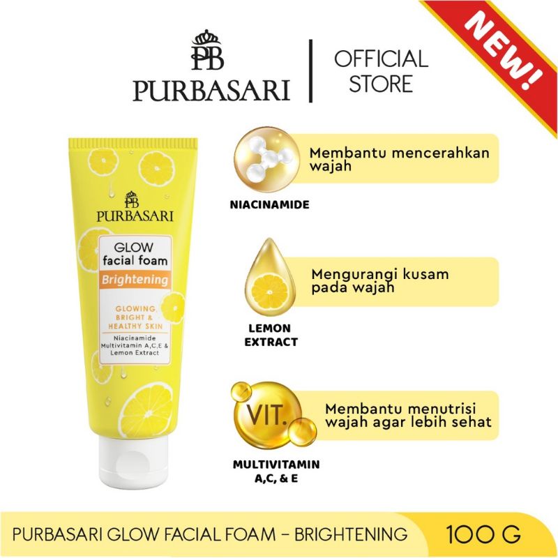 Purbasari Glow Facial Foam 100GR