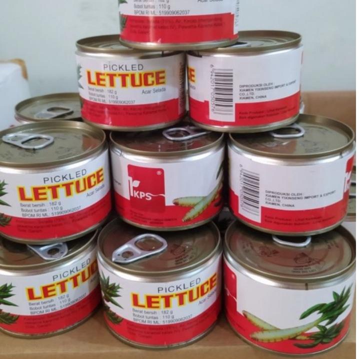 

Terlaku.../ Pickled Lettuce Acar Selada Kaleng IKPS 182 Gram