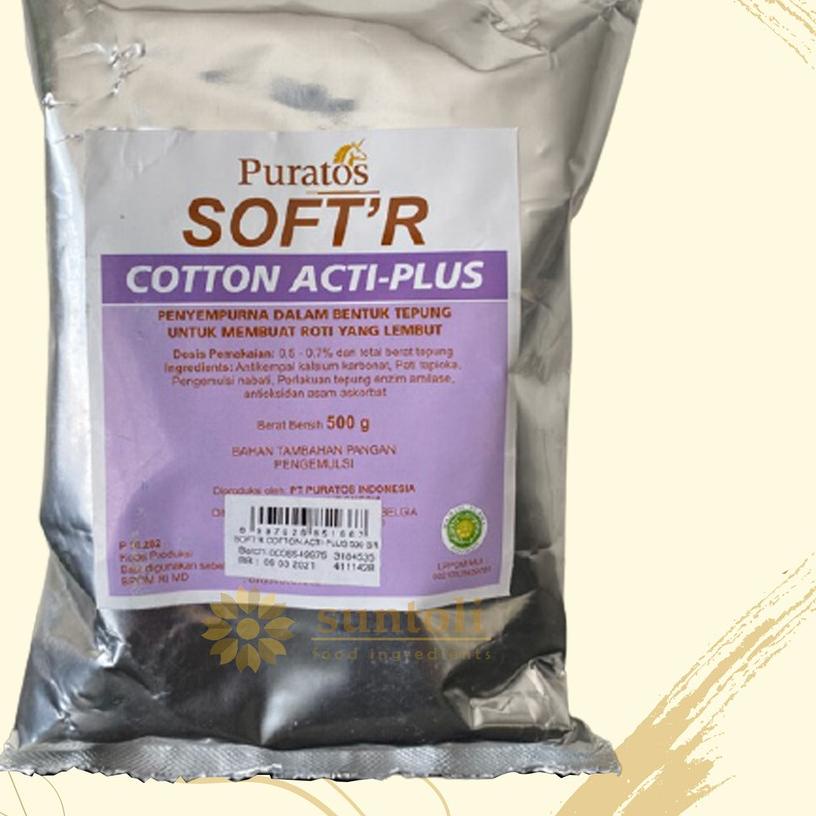 

❉ Puratos Soft'r Cotton Acti-Plus Improver For Soft Bread / Bahan Pelembut Kue - 500 gr ♪
