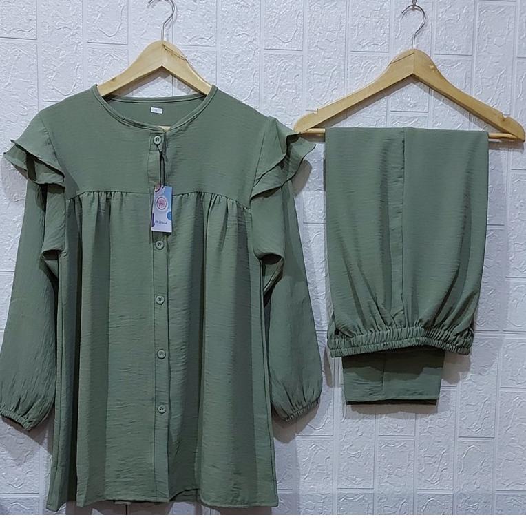 Murah Banget ONE SET RAYON CRINKLE AIRFLOW SETELAN // SETELAN RAYON CRINKLE AIRFLOW // DRESS RAYON /