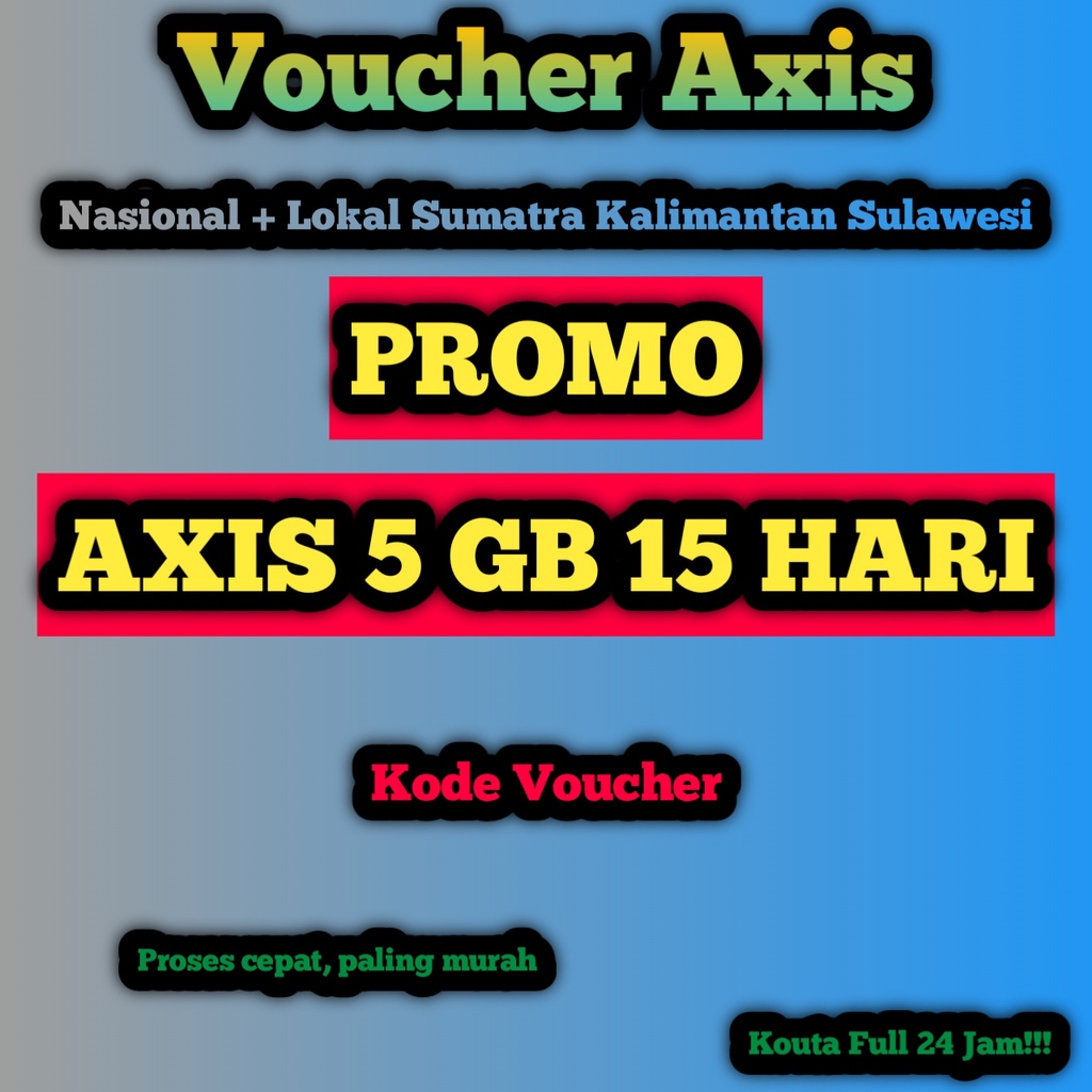 PROMO PAKET INTERNET VOUCHER AXIS TERMURAH