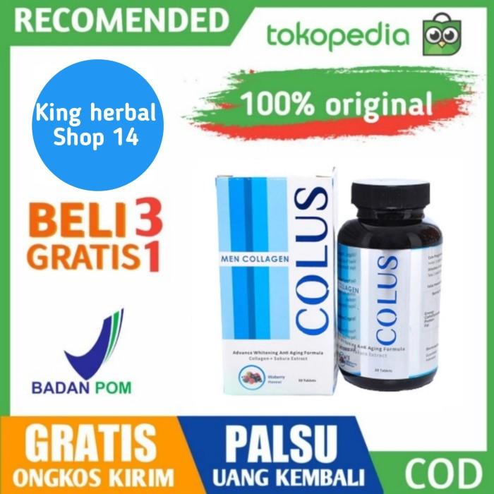 Colus Collagen Suplemen Pemutih Badan Permanen Pemutih Kulit Pria