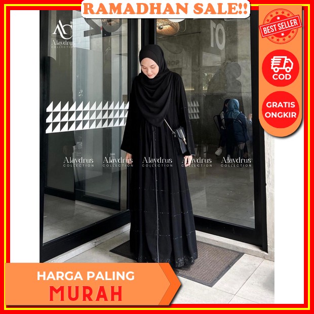 Bisa Cod (Gamis Abaya Hikmat Kw Premium Gamis Abaya Turkey Terbaru Gamis Abaya Hitam Model Elegan Da