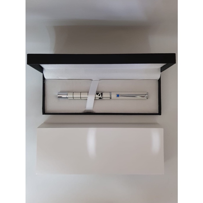 

BISA COD Pulpen Promosi / Pulpen Esklusif Tipe Boheme Putih Gading Motif RB