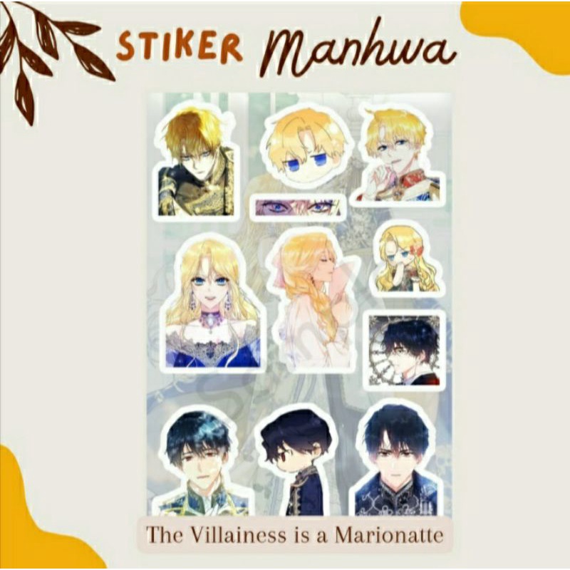 

Sticker Manhwa Waterproof Anti Air The villainess is a marionette/stiker komik anime korea murah aesthetic