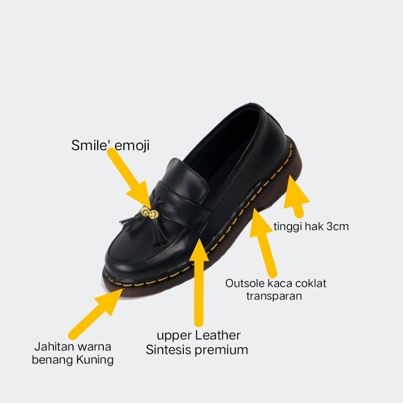 Sepatu slipon pria loafers Sepatu formal loafers pria hitam original &quot;SALVA MEN&quot; Sepatu dockmart Musim semi