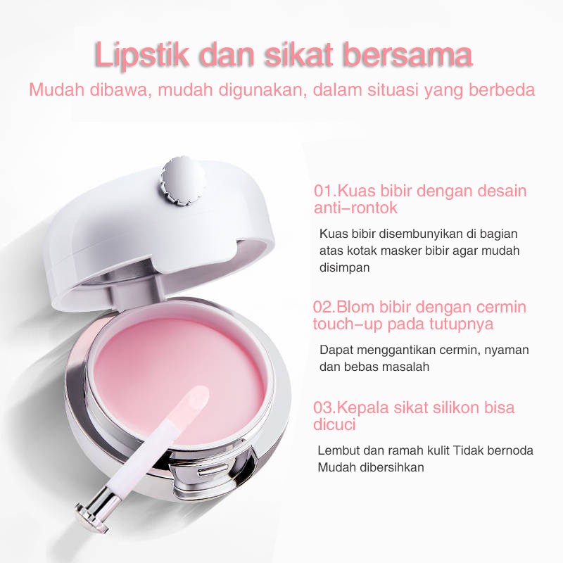 Masker Bibir Pemerah bibir Memperbaiki kulit mati di mulut / warna mulut kusam / perawatan mulut 10g Masker bibir perbaikan minyak mawar Untuk ibu hamil Mengelupas mulut/ Melembabkan bibir