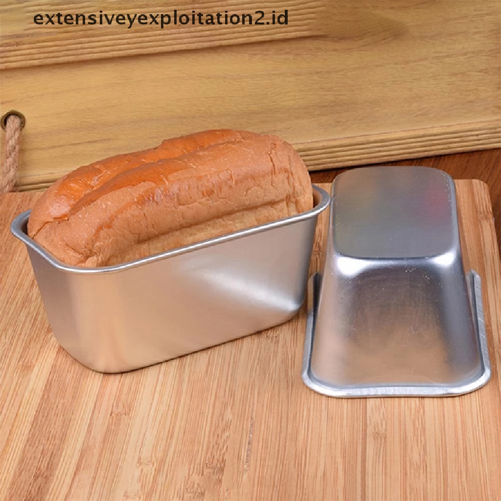 {NEW} 1pc Cetakan Kotak Persegi Alat Baking Aluminium Alloy Anti Lengket Roti Cake Toast Pan.