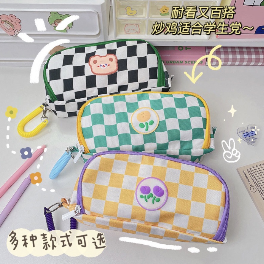 Tempat Pensil Korean Life Style / Tempat Kosmetik / Pouch Tempat ATK Import