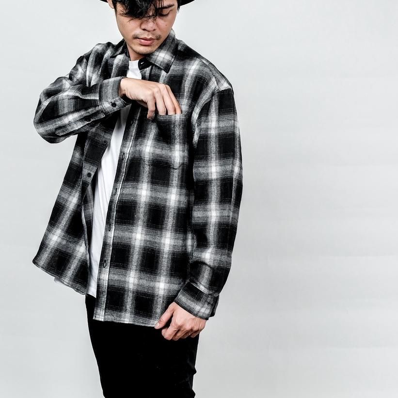 ❆ Bespoke project Kemeja flanel pria ♝