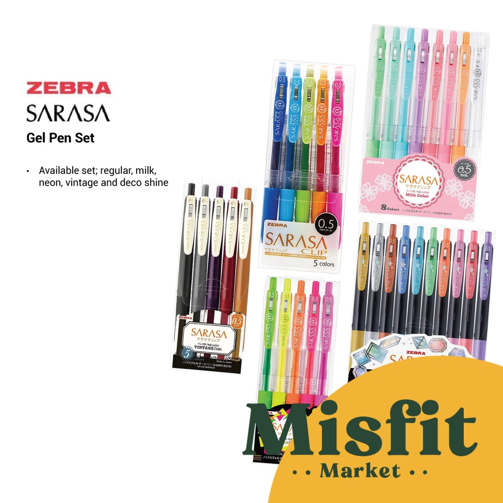 

Zebra Sarasa Gel Pen Set Pulpen Warna Warni