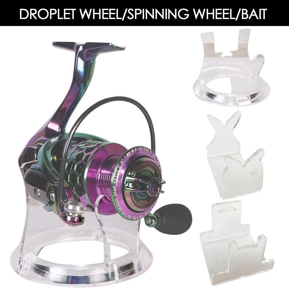 TOP Pemikat Pancing Display Tahan Lama Display Stand Akrilik Spinning Wheel Bracket