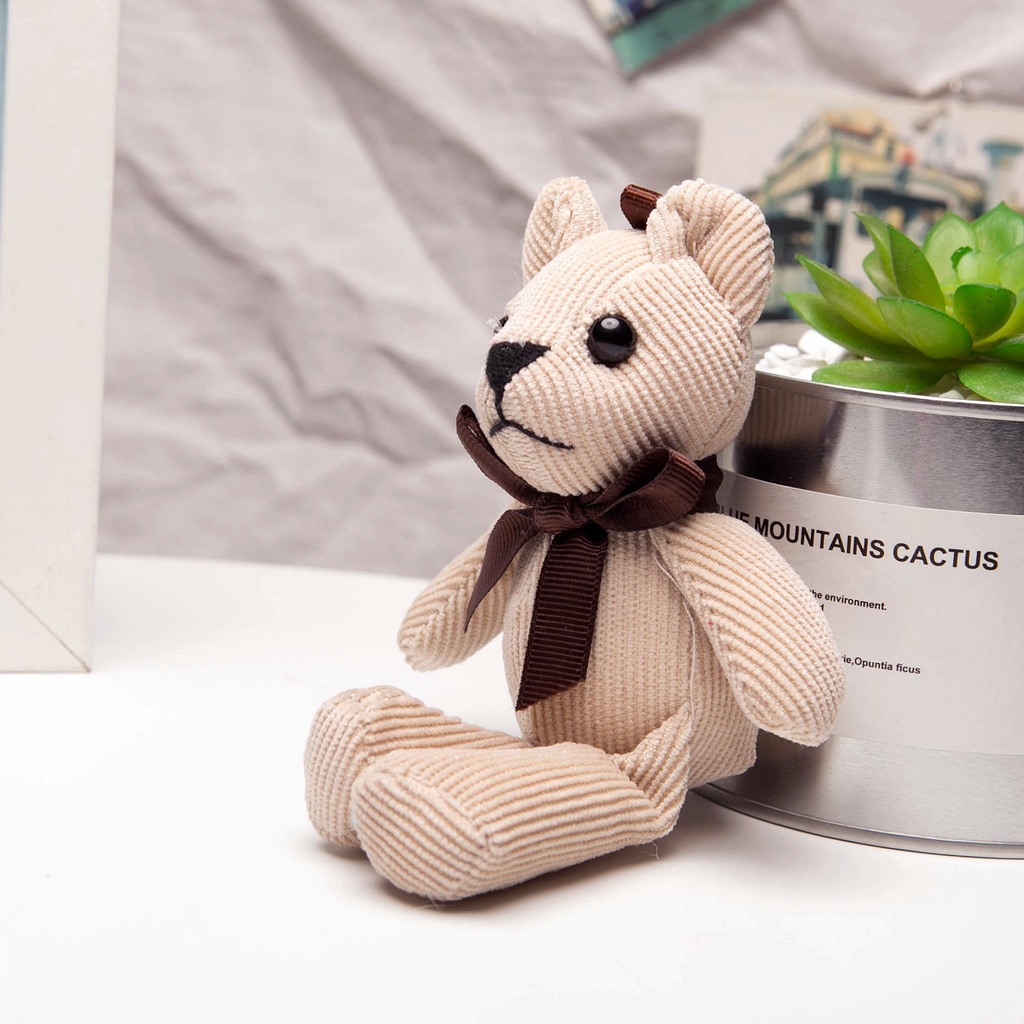 Beruang Kecil Multi-Warna Bergaris Beruang Mainan Boneka Boneka Boneka Pernikahan Wedding Kegiatan Perusahaan Hadiah Ulang Tahun