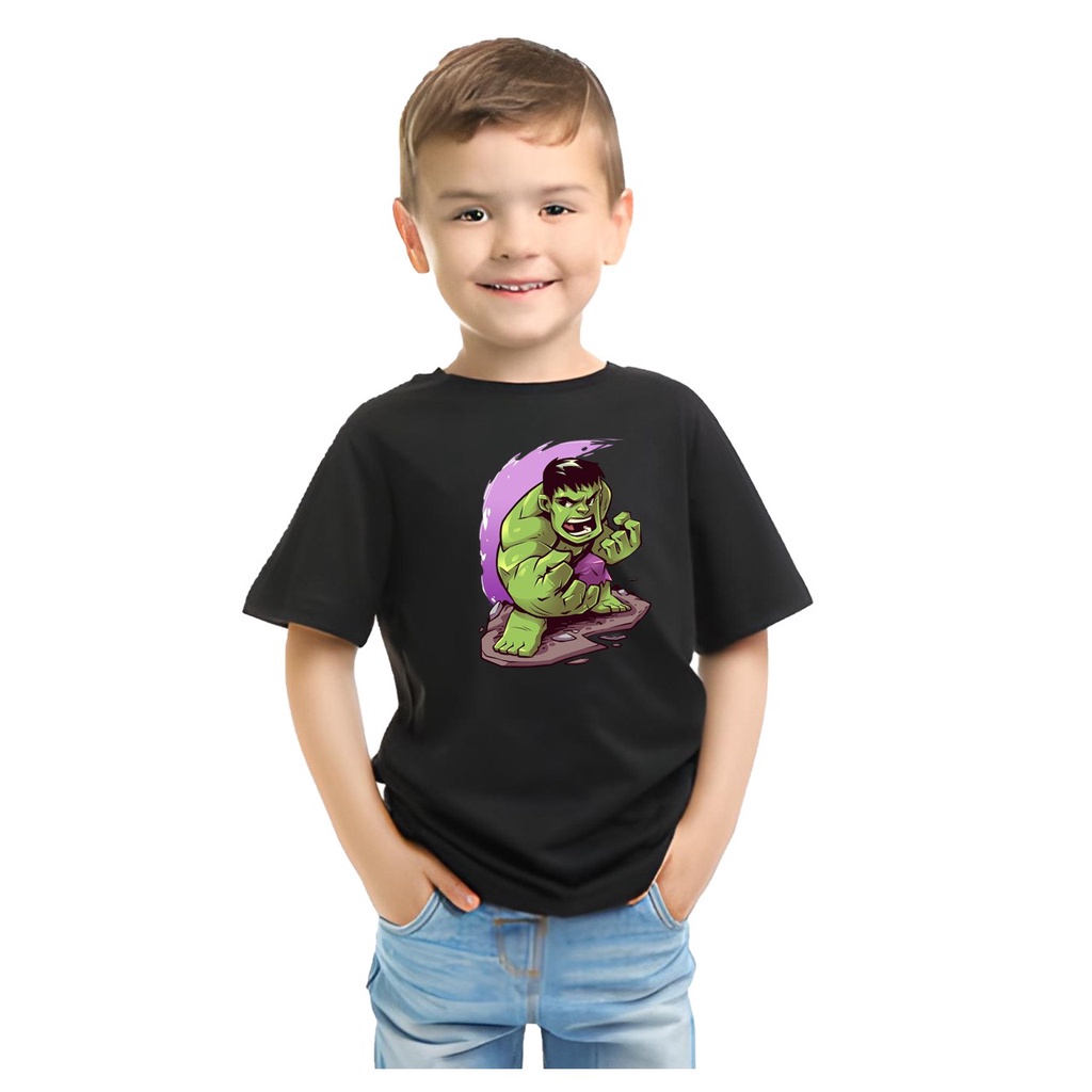 New Kaos Anak Distro HULK 2 Umur 4 Sampai 8 Tahun | Kaos Berkualitas