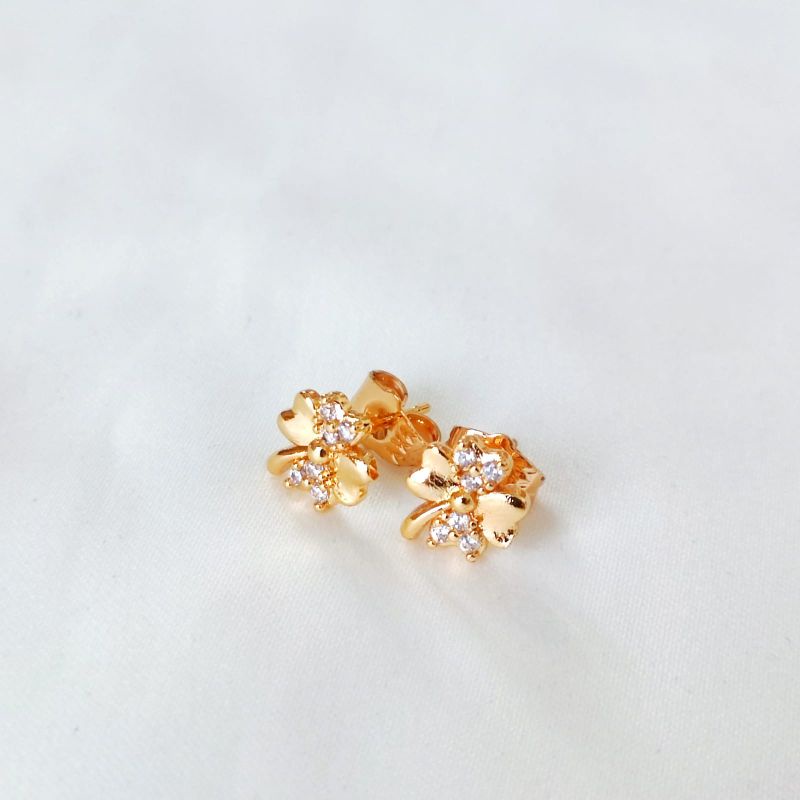 Anting Tusuk Xuping Permata Emas Import Wanita