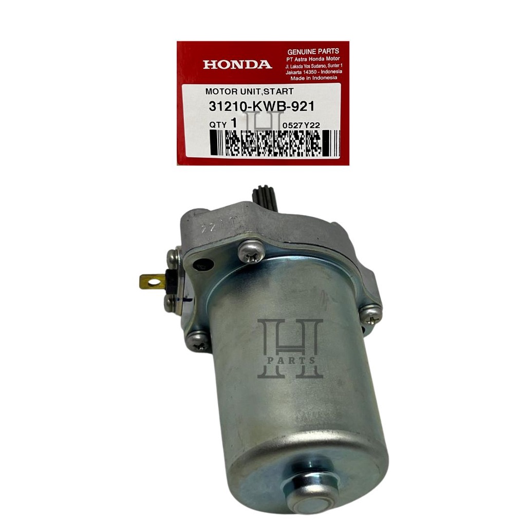 DINAMO STARTER MOTOR UNIT START BLADE 110 KWB REVO 110 FI 31210-KWB-921 ASLI ORIGINAL AHM HGP HONDA