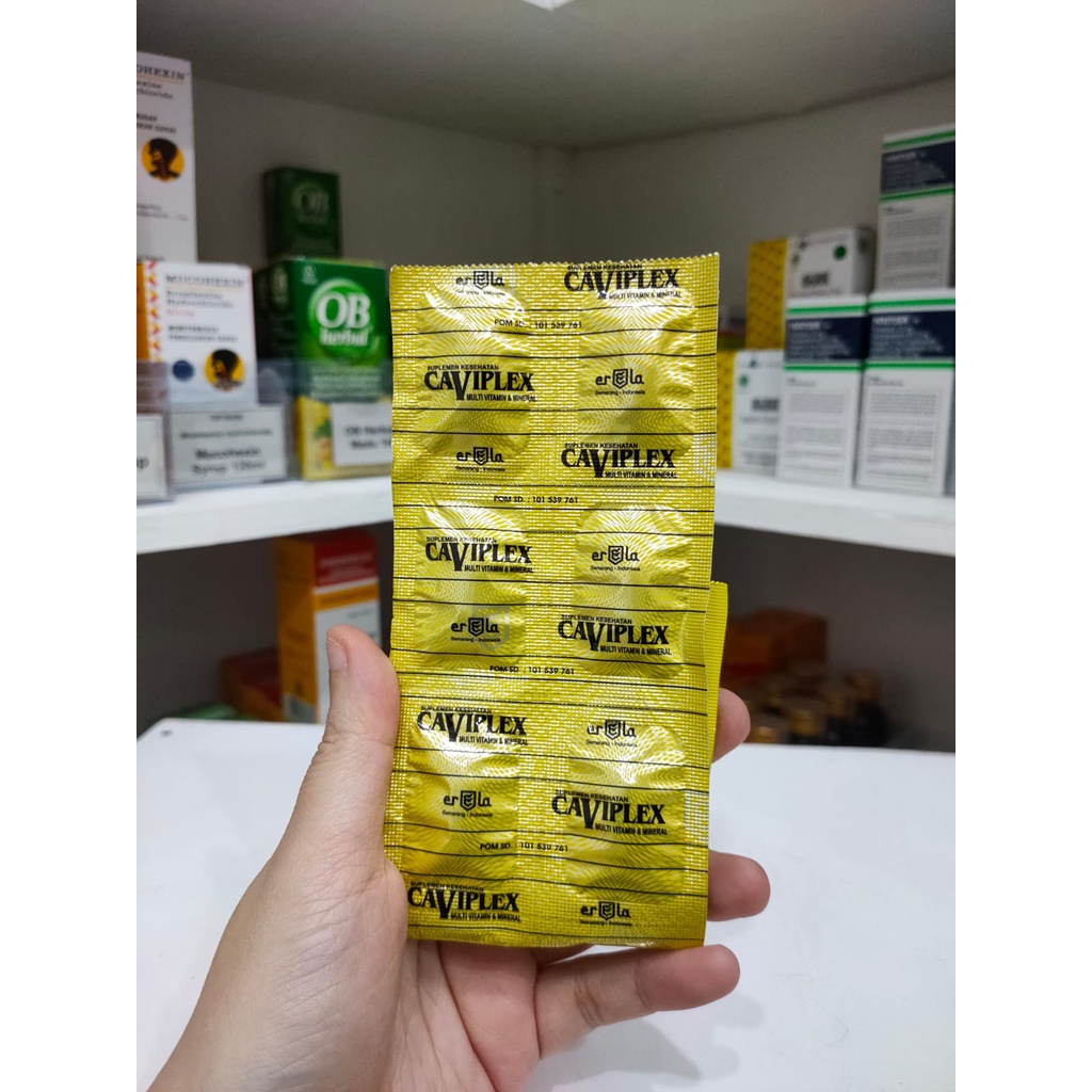 Caviplex Strip Isi 10 Tablet Obat Original Erela
