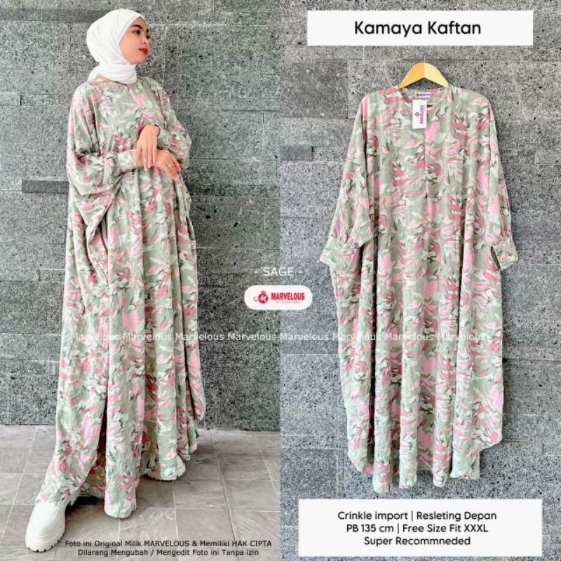 KAMAYA KAFTAN BY MARVELOUS / KAFTAN DRESS MOTIF MUSLIMAH