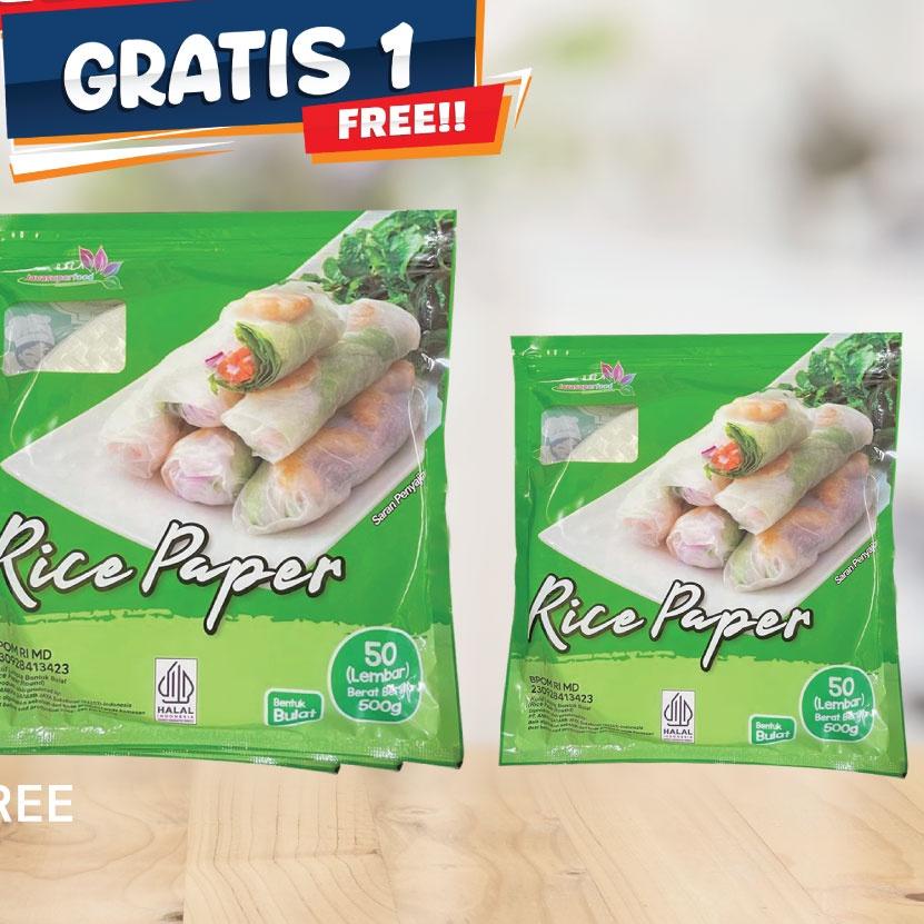 

♦ [ BELI 3 GRATIS 1] Rice Paper / Banh Trang High Quality Rice Paper / Kulit Lumpia Vietnam Rice Paper / rice roll spring roll 500g ☂