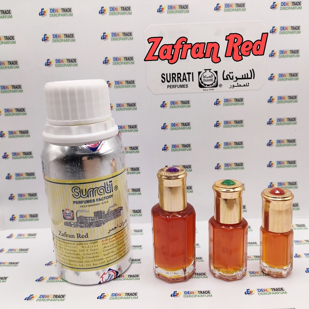 PARFUM ZAFRAN RED BY SURRATI BIBIT MINYAK WANGI ARAB ZAFARON MERAH KENTAL ORIGINAL