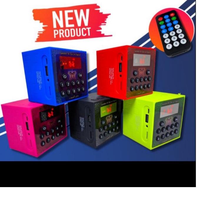 ➣ portable speaker rhimoa cube v600 v 600 bluetooth remote control alquran murottal 30 juz komplit M