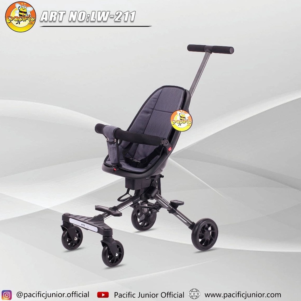 Pacific Junior LW-211 Magic Baby Stroller Reversible Handle Kereta Dorong Bayi