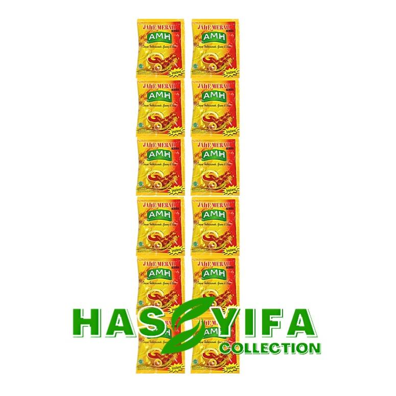 

✔✔SALE✔✔ Amh Jahe Merah Super Herbal Habbatussauda Gingseng Madu Kemasan Renceng isi 12 Sachet