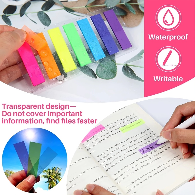 5warna Sticky Note Stiker Scrapbooking Fluorescent Index Notepad Sketchbook Planner Kantor Sekolah Supply Alat Tulis