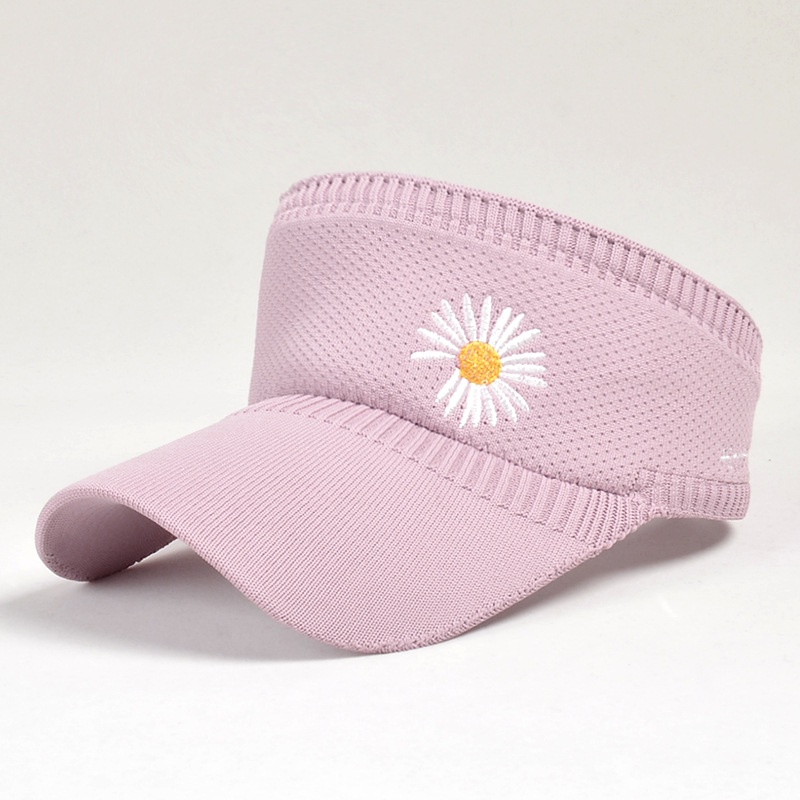 Topi baseball daisy Kecil Wanita Baru Rajutan Topi Berongga