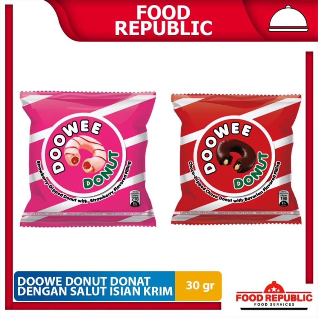Rebisco Doowee Donut 30 gr Donat Salut Dengan Isian Krim Snack Viral