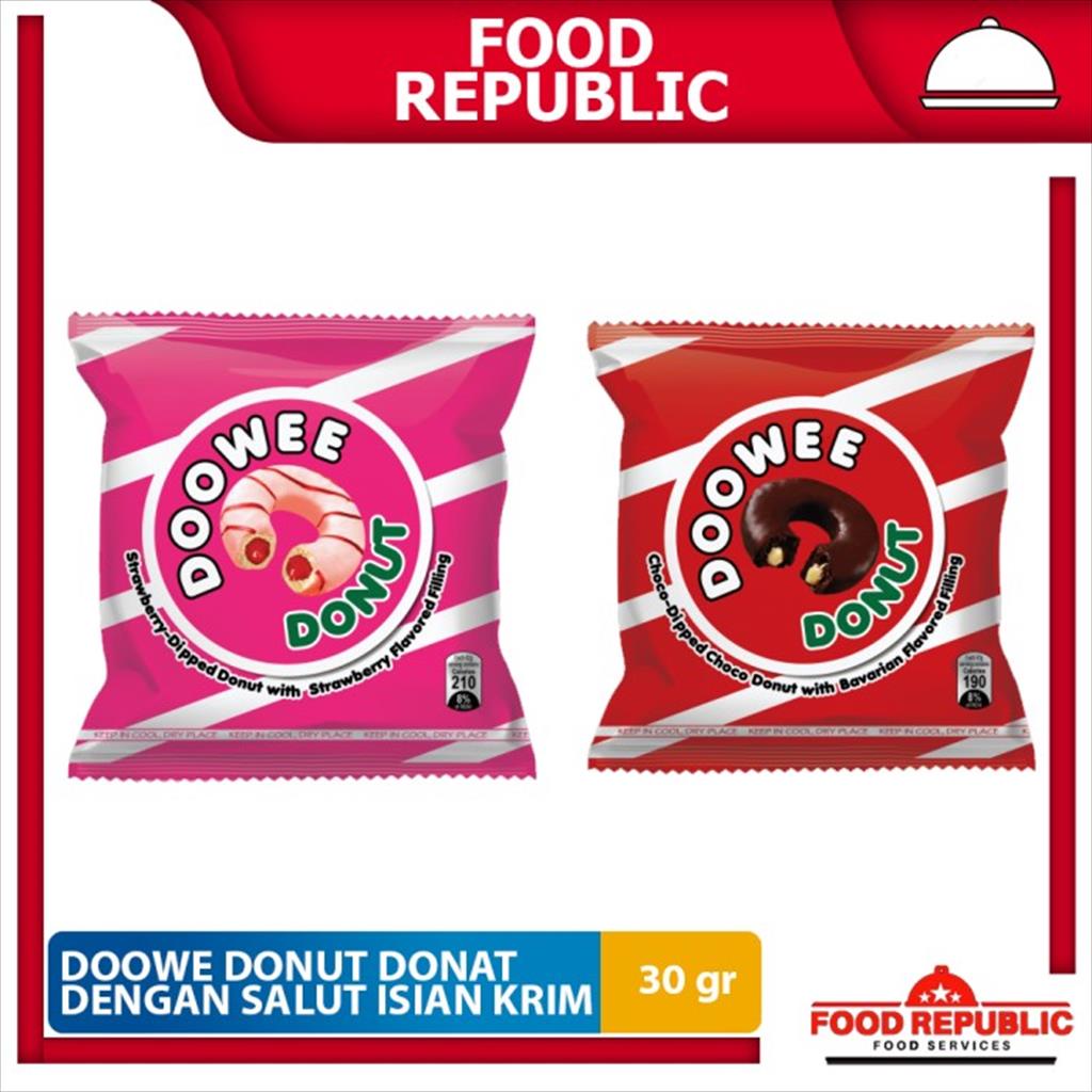 Rebisco Doowee Donut 30 gr Donat Salut Dengan Isian Krim Snack Viral